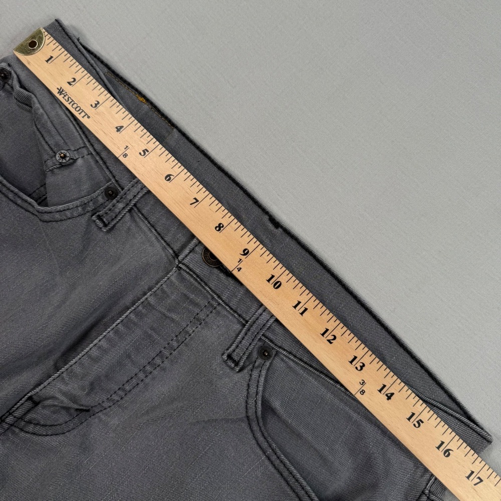 Levis 511 Mens 34x32 (33x30) Slim Fit Jeans Gray Denim Grunge Punk Fade Street - Picture 4 of 7